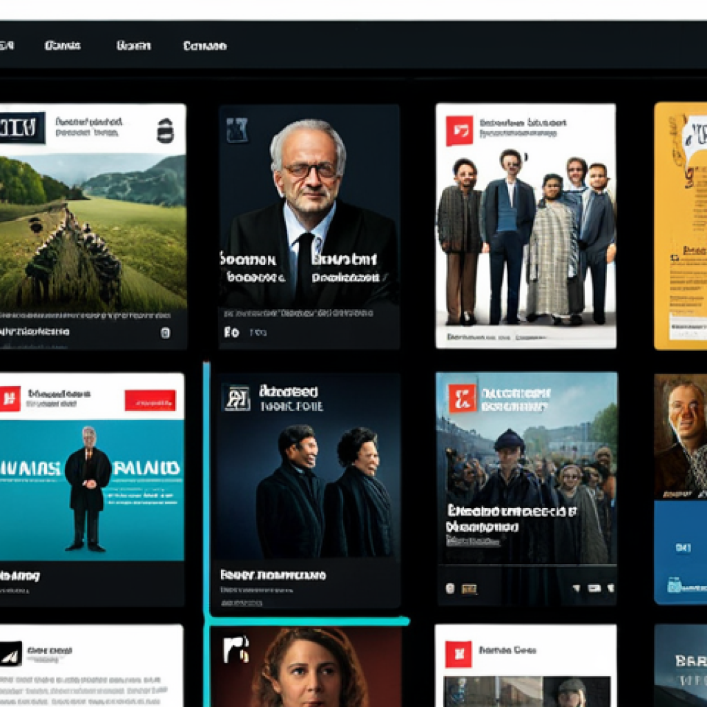 미디어기술사와 통신 기술의 융합 - Streaming Platform Interface**

"Screenshot of a fictional streaming platform interface popular in F...