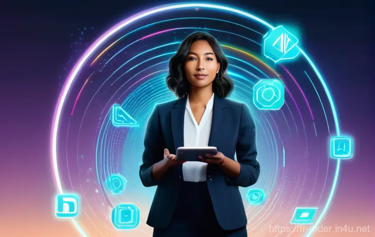 미디어기술사와 디지털 트랜스포메이션 - **Prompt 1: The Visionary Media Specialist in a Digital Ecosystem**
    "A dynamic, medium shot of a...